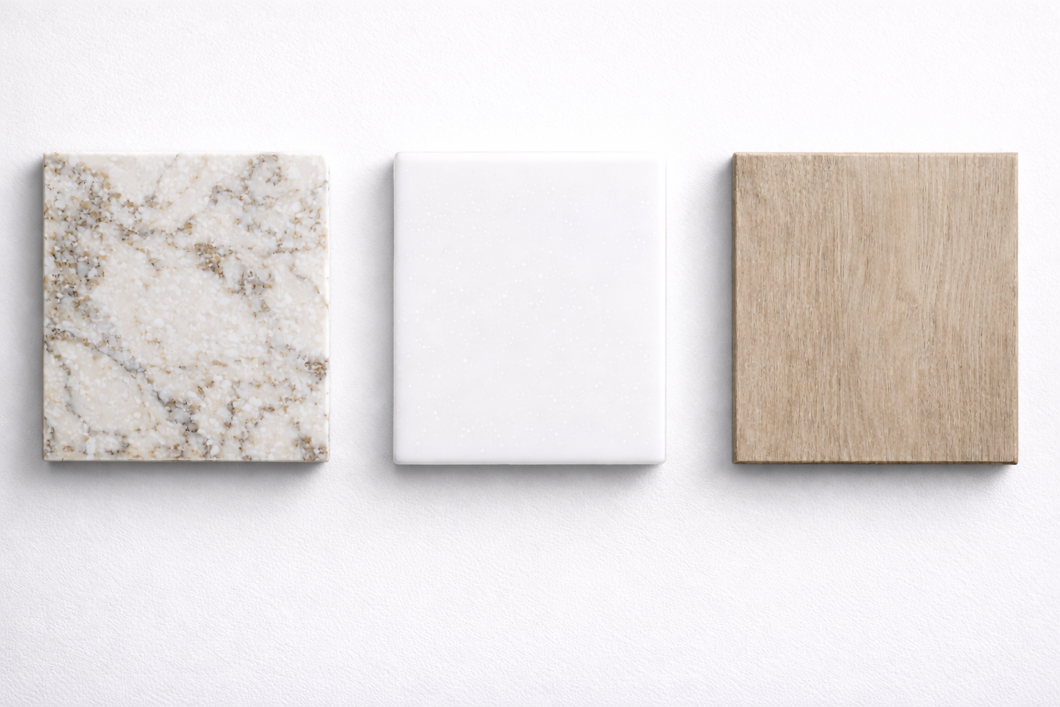 Битва материалов для столешницы: кварцевый агломерат vs акриловый камень vs HPL-пластик