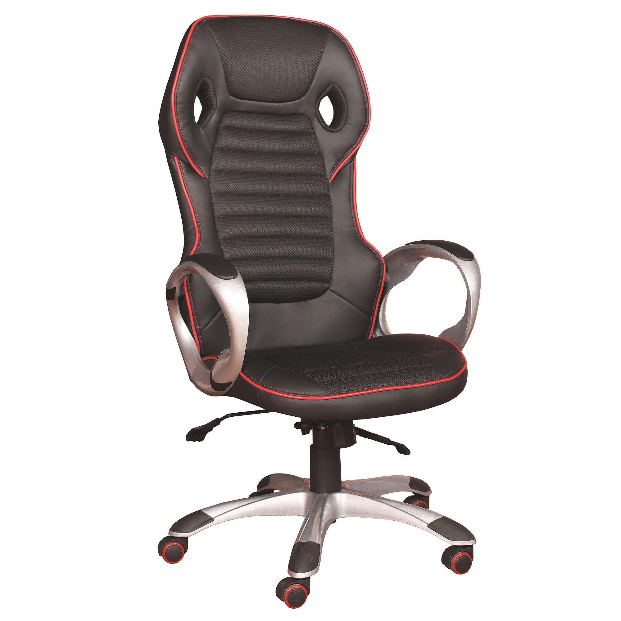 Кресло Galaxy Jet цвет черный/серый/красный