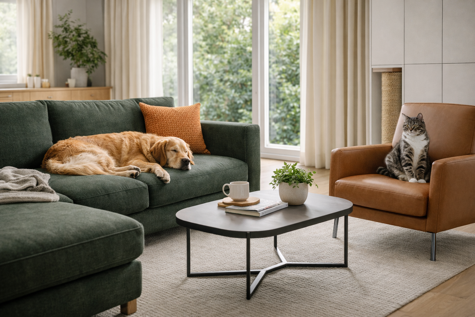 Интерьер для владельцев домашних животных: как выбрать антивандальную мебель