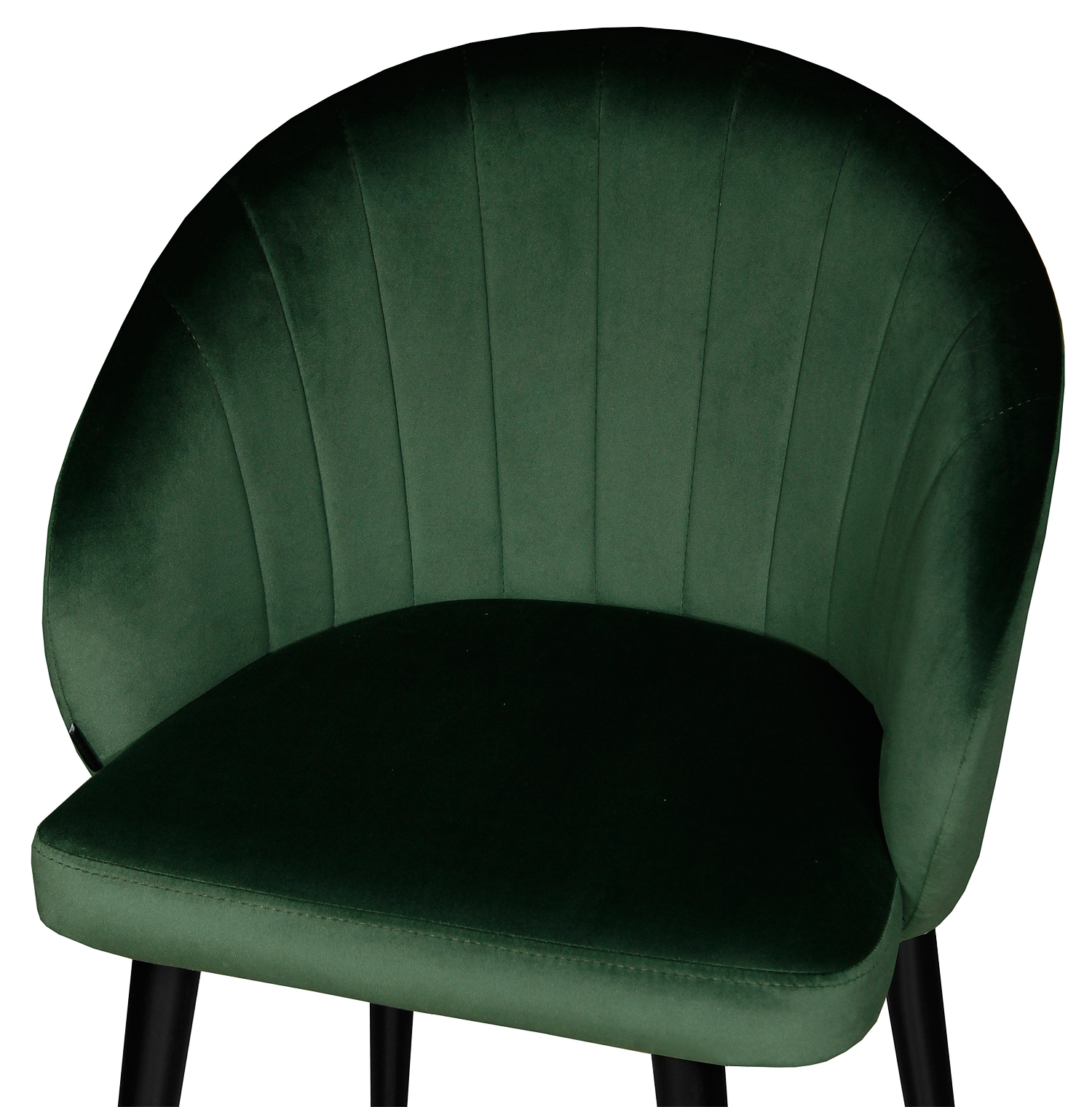 Кресло Chico цвет черный/зеленый
