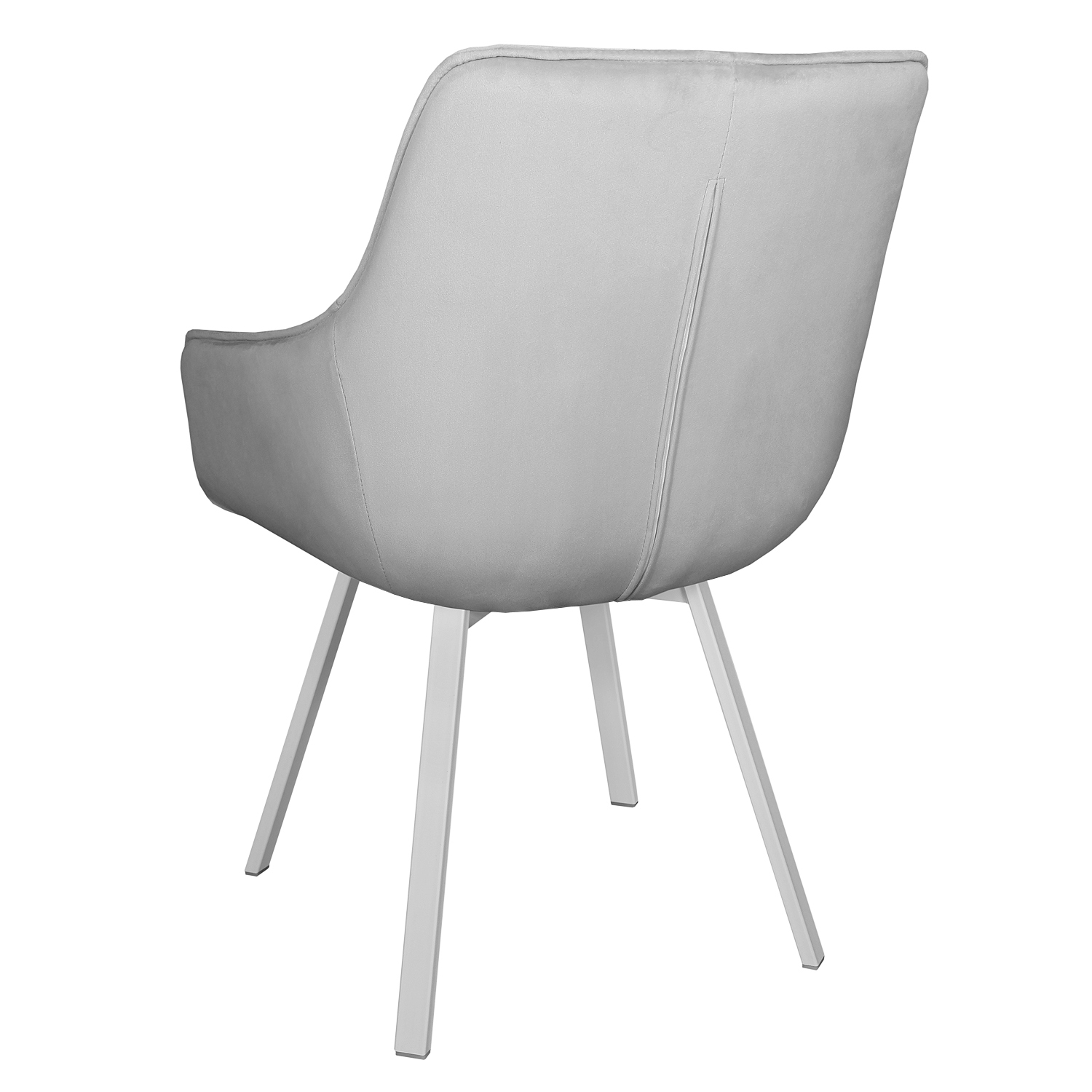 Кресло поворотное EMILE цвет белый/серый